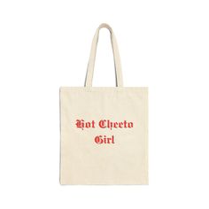 Hot Cheeto Girl Canvas Tote Bag 🌶️ Spice Up Your Style! 🌶️ Introducing the Hot Cheeto Girl Canvas Tote Bag--the perfect accessory for those who embrace their fiery spirit! Featuring the fun and sassy "Hot Cheeto Girl" design, this tote is ideal for carrying all your essentials while making a bold statement. Made from durable, eco-friendly canvas, it's perfect for everything from grocery shopping to beach days. 👜 Product Details:     Design: Bright and playful "Hot Cheeto Girl" graphic that's sure to turn heads and spark conversations.     Size: Generous dimensions (15" x 16") provide ample space for your daily essentials.     Material: Made from high-quality, sturdy canvas that's built to last.     Handles: Comfortable, reinforced handles for easy carrying--perfect for over the shoulder Cheeto Girl, Functional Accessories, Grocery Shop, Beach Days, Grocery Shopping, Canvas Tote Bag, Beach Day, Plastic Bag, Running Errands