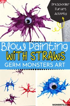 an art project for kids with watercolors and glue