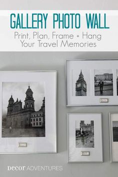 the gallery photo wall print plan, frame and hang your travel memories