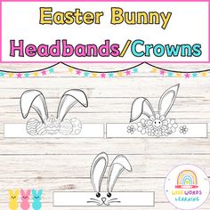 easter bunny headbands and crowns cut outs