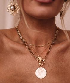 Against All Odds Necklace – Brinker & Eliza Amber Fillerup, Against All Odds, Figaro Chains, Figaro Chain, Everyday Necklace, Statement Jewelry, Antique Gold, Flower Power, With Love