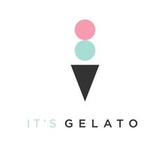 the logo for it's gelato, which is designed to look like an ice cream