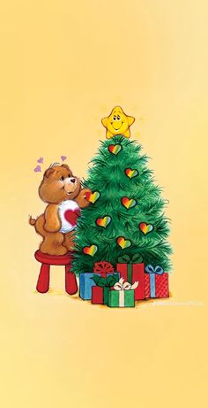 Care Bears Christmas, 80s Christmas, Tender Heart, 2014 Christmas, Bear Christmas, Rainbow Brite, American Greetings