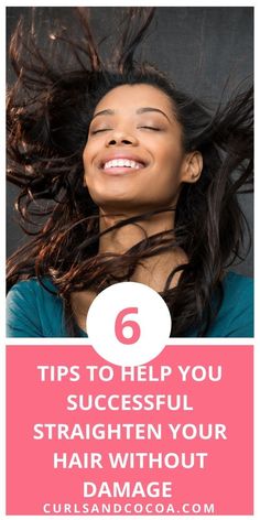 Get some really great tips on how to straighten your natural hair. If you are a black woman with kinky or curly hair these tips will be perfect for you. Hair Care Routine Daily, 4c Natural Hair Care, Natural Curly Hair Care, Wavy Hair Care, Hair Care Growth