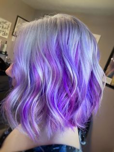 Purple Blonde Hair, Purple Blonde, Pastel Purple Hair, Hair Color Images, Split Dyed Hair, Fun Hair