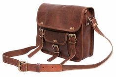 Men's Leather Messenger Satchel Shoulder Briefcase Business Bag - Leather Bags Best Product in Leather Bags Descriptions: 100% genuine goat leather messenger bag with a durable inner lining made of canvas. Designed to carry  tab, documents or other personal belongings, etc. A genuine hand made product using Natural leather. Natural oils and light have been used to obtain the style of the leather - chemical free! This bag features a wonderful unique and vintage look, designed to carry mini laptop Brown Leather Messenger Bag, Casual Purse, Leather Sling Bag, Goat Leather, Leather Messenger Bag, Leather Messenger, Messenger Bags, Tote Purse, Leather Bags