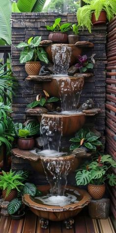 1.Home Decor: #homedecor, #interiordesign, #homedesign, #decor inspiration Natural Fountain, Small Garden Waterfalls, Water Fountain Design, Indoor Water Garden, Garden Pond Design, Diy Garden Fountains, Fountain Design