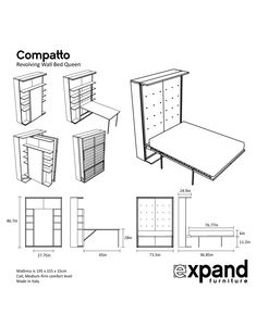 the diagram shows different types of shelving units