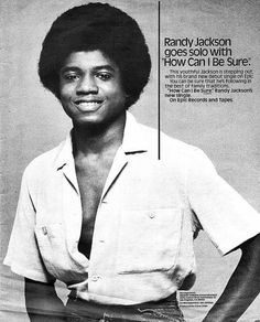 an advertisement for randy jackson's album goes solo with how can i be sure?