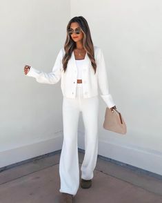 Our Ivory Sherpa Lounge Set is both comfortable and stylish! It's also available in Green! Perfect for any casual occasion! Free US shipping! White Lounge Set, Sorority Rush Outfits, Simple Clutch, Rush Outfits, White Lounge, Gameday Dress, Casual White Dress, Cute Boutiques, Game Dresses