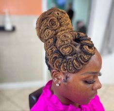 Blue And Black Braids, Women Dreads, Black Braids Hairstyles, Lock Styles, Loc Ideas, Dreads Styles For Women, Loc Updo, Classy Updo