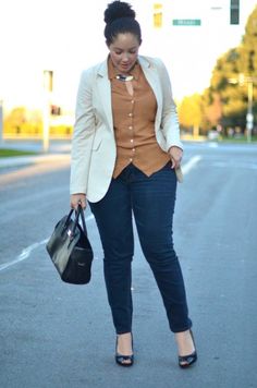 put a blazer on it - Album on Imgur Plus Zise, Curvy Girl Fashion, Curvy Outfits, Work Attire, Curvy Fashion, Fashion Advice, Work Outfit, Plus Size Fashion, Trendy Outfits