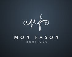 the monogrammed logo for monfason boutique