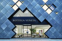 the entrance to bottega veneta