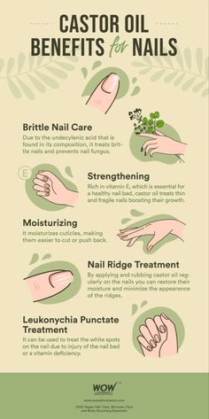 Castor Oil Benefits Skin, Castor Oil Pack Benefits, Nail Ridges, Castor Oil For Skin, Castor Oil Packs