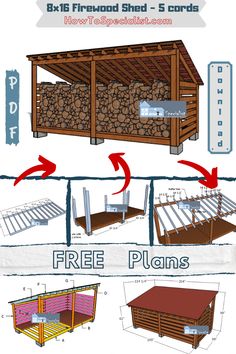 how to build a firewood shed with free plans