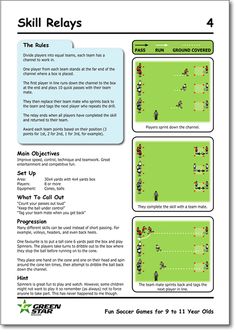 an instruction manual for soccer players to learn how to play the game with their own hands