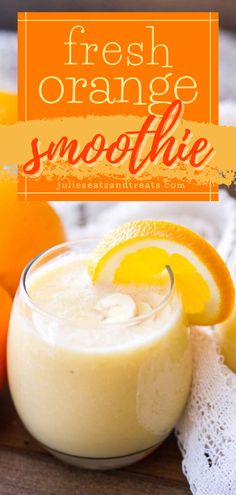 Fresh Orange Smoothie, healthy smoothies, healthy drinks Juice Smoothies Recipes, Fresh Smoothies, Easy Smoothie Recipes, Fresh Orange