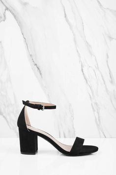 Wedding Guest Heels, Night Out Shoes, Black Ankle Strap Heels, Wedding Shoes Low Heel, Shoes Photography