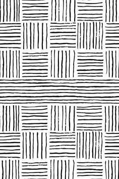 a black and white pattern with lines on the bottom, in different directions to make it look