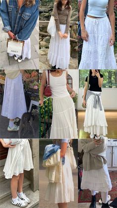 White Maxi Skirt Outfit Summer, White Maxi Skirt Outfit, 2024 Ootd, Modest Girly Outfits, White Skirt Outfits, Skirt Outfit Summer, Church Fits, White Long Skirt, Long Skirt Outfits