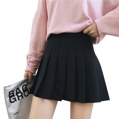 Pleated Mini Skirt Outfit , pleated mini skirt outfit black, black leather pleated mini skirt outfit, pleated mini skirt outfit work, pleated faux leather mini skirt outfit, pleated mini skirt outfit casual, Pleated mini skirt for every spring, fall, summer, winter season I get commissions for purchases made through links in this post. #ad Pleated Mini Skirt Outfit Grunge Skirt, School Skirt, Black Pleated Skirt, Tennis Skirts, Black And White Skirt, A Line Mini Skirt