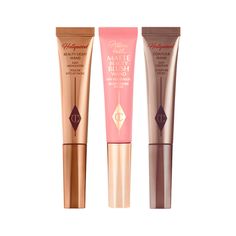 Charlotte's Iconic Beauty Wand Trio | Charlotte Tilbury Light Contouring, Iconic Beauty, Makeup Secret, Matte Blush, Makeup Items, Makati