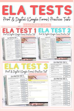 ELA Testing Strategies Bundle Spelling And Handwriting, 4th Grade Ela