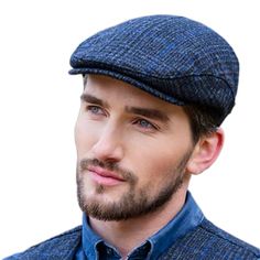 PRICES MAY VARY. Quilted lining for added comfort Quilted interior for extra comfort Casual or Formal Wear Imported from Ireland Beautiful gray tweed hat for men. A "Thin Blue Line" features in the plaid which has made this Irish flat cap very popular with Police Departments and police officers. Interior quilted padding for extra warmth and comfort. Top quality headwear. Imported from Ireland. Tweed Cap, Celtic Clothing, Irish Hat, Irish Tweed, Tweed Hat, Mens Hats Fashion, Grey Tweed, Cap Fashion, Men's Hats