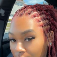 Jess❤️ on Instagram: "Different Angles ❤️ #explorepage #locs #womanwithlocs #hair #retwist #girlswithlocs #combcoils #coils #dreads #redlocs" Dread Loc Style, Short Dreadlocks Styles, Vacation Hairstyles, Faux Locs Hairstyles, Natural Hairstyles For Kids, Natural Hair Twists, Short Locs Hairstyles, Dreadlock Styles