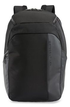 For the terminal or the gym, this backpack fits right into an overhead compartment and has smart organization for your busy life. A padded mesh back panel promotes breathable comfort, and a SpeedThru pocket lets you access the interior of the bag more easily at security checkpoints. Two-way top-zip closure Top carry handles; adjustable, padded backpack straps with chest belt Exterior zip pockets; RFID pockets; luggage panel Interior zip and wall pockets; padded compartment fits most 15" laptops Functional Commuter Standard Backpack Luggage, Functional Nylon Luggage For Commuting, Modern Nylon Backpack With Anti-theft Pocket, Rectangular Black Backpack For Gym, Black Rectangular Backpack For Gym, Nylon Backpack With Mesh Pockets, Black Functional Laptop Bag For Back To School, Functional Laptop Backpack, Functional Black Laptop Bag For Back To School