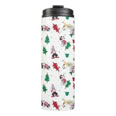 Happy Holidays | Christmas Mickey Mouse & Friends Thermal Tumbler Christmas Mickey Mouse, Disney Christmas Tree, Christmas Mickey, Garden Spring, Colourful Design, Love Travel, Mickey Mouse And Friends, Holidays Christmas, Disney Fun