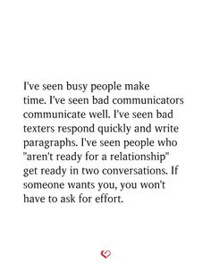 an image with the words i've seen busy people make time i've seen bad