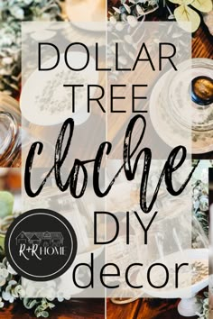 dollar tree decor with text overlay that reads dollar tree clove diy decor