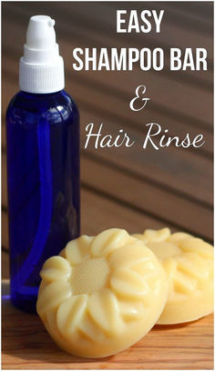 easy shampoo bar and hair rinse recipe