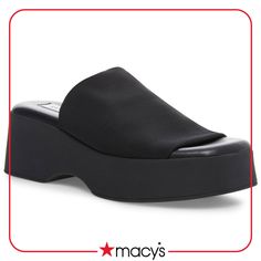 in stock Trendy Chunky Platform Slip-on Wedge Sandals, Cheap Platform Slip-on Wedge Sandals, Steve Madden Slinky, Steve Madden Black Platform Sandals, Steve Madden Wedge Sandals, Steve Madden Wedges, Black Slip-on Wedge Sandals With Buckle, Black Slip-on Synthetic Wedge Sandals, Flatform Sandals