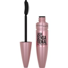 Maybelline Lash Sensational Washable Mascara Makeup, Blackest Black, 0.32 fl. oz. - Walmart.com Lancome Hypnose Mascara, Best Lengthening Mascara, Maybelline Lash Sensational Mascara, Best Drugstore Mascara, Lancome Hypnose, Maybelline Mascara, Drugstore Mascara, Lash Sensational, Maybelline Lash Sensational