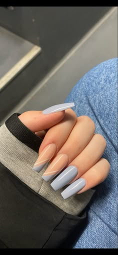 College Acrylic Nails, Trendy Acrylic Nail Designs Neutral, Simple Summer Coffin Acrylic Nails, Long Acrylic Nails Easy Design, Summer Vibes Nail Art, Acrylic Nails For Europe, Short Coffin Acrylic Nails Neutral Colors, Cute Basic Birthday Nails, Manager Nails