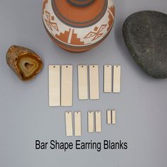 Our bar-shaped earring blanks are made from the finest 1/8" furniture-grade, globally sustainable plywood. Our bulk shapes are canvases awaiting your artistic touch and these wooden bars are perfect for your sublimation DIY jewelry, painting, staining, or wood burning. We take the extra time to hand sand each wood bar blank front and back, ensuring an exceptionally smooth surface to decorate to your heart's content! Our laser-cut wood earring blanks are not only of exceptional quality but also i Jewelry Painting, Shapes Craft, Earrings Sublimation, Bar Earring, Laser Cut Wood Earrings, Wood Earring, Craft Wood, Laser Cutout, Wood Shapes