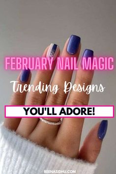 Dive into February nail magic with trending designs you'll absolutely adore! 💅❤️ Discover stunning nail art ideas and get inspired for the month of love. #FebruaryNails #NailArt #TrendingDesigns #NailMagic Nail Magic, Cherry Blossom Nails, Month Of Love, February Nails, Abstract Nail Art, Pastel Nails