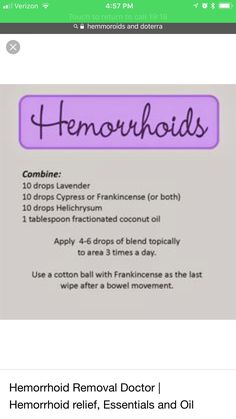 Essential Oils For Hemmoroids, Hemorrhoid Removal, Hemorrhoid Relief, Face Wrinkles, Young Living Oils