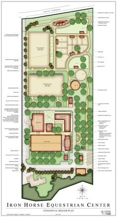 the site plan for iron horse equestrian center