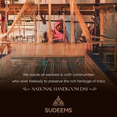 Handloom Day Poster, Boutique Plan, National Handloom Day, Save The Date Posters, Handloom Day, Basil Garden, Mood Board Fashion Inspiration, Fashion Creatives