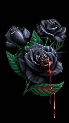 Rose Drawing Tattoo, Black Rose Flower, Gothic Flowers, Gothic Rose, Gothic Wallpaper, Rose Violette, Rose Drawing, Black Roses, Beautiful Flowers Wallpapers