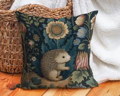 "Welcome the allure of forest life to your outdoor area with our Outdoor Hedgehog Pillow. Boasting a charming hedgehog motif, this cushion brings a touch of woodland magic to your patio, porch, or garden setting. Highlighting the endearing charm of hedgehogs, this pillow enhances your outdoor spaces with its whimsical character. Constructed with high-quality materials that are resistant to water, mildew, and UV rays, this pillow ensures enduring vibrance and quality. Whether as a unique gift for Hedgehog Pillow, Forest Life, Woodland Decor, Floral Cushions, Cottagecore Decor, Outdoor Pillow Covers, Outdoor Pillow, Hedgehogs, Patio Porch