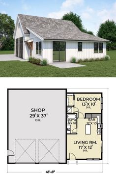 two story house plans with garage and living room