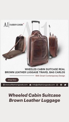 Cabin Suitcase, Long Flights, Brown Leather Bag, Leather Luggage, Bags Travel, Leather Jacket Men, Leather Jackets, Luxury Brand