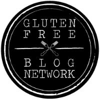 the gluten free blog network logo is black and white with crossed oars