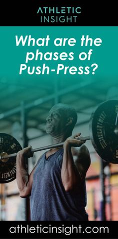 a man lifting a barbell with the words what can replace push - press?