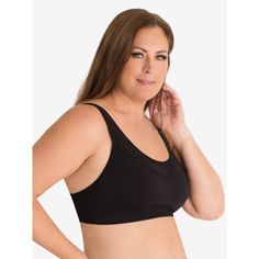 Make wireless athleisure and athletic comfort a reality with The Simone medium impact sports bra. The supportive material will hold you in while the convertible crisscross straps let you customize the level of support. Bonus: Keep small accessories safe in the front pocket. Comfortable Sports Bra With Built-in Bra For Gym, Versatile Black Sports Bra With Medium Bust Support, Black Versatile Sports Bra With Medium Bust Support, Supportive Black Sports Bra With 4-way Stretch, Black Nursing Bra With Light Support For Sports, Black Sports Nursing Bra With Light Support, Supportive Black Bra With Light Support, Supportive Sports Bra With 4-way Stretch, Black Sports Bra Full Coverage